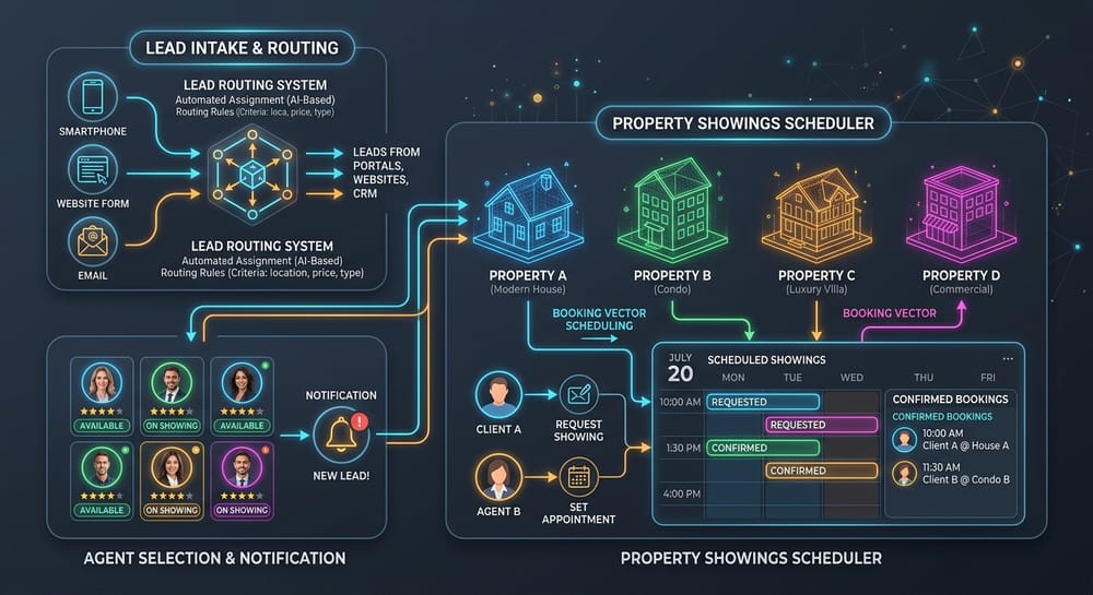 AI Agents for Real Estate Sector Automation Integration Model