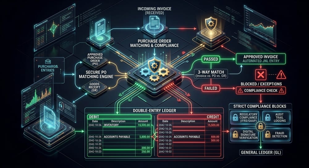 AI Invoice Processing & AP Agent Agent Architecture Diagram